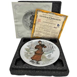 Colette The Sportswoman of 1890 Collectible Plate Women of the Century 1976